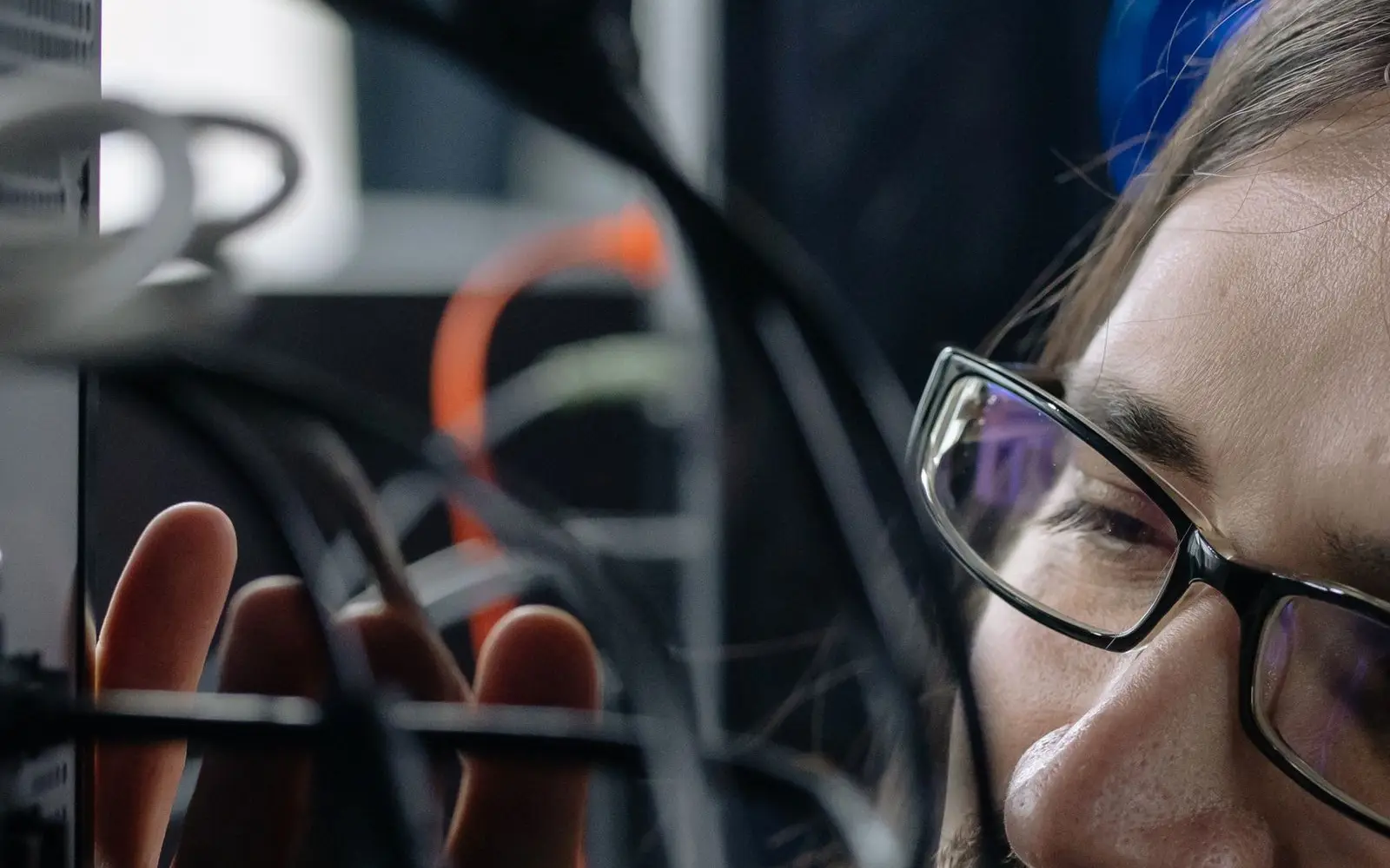 Northbridge IT engineer working on network infrastructure in a server room
