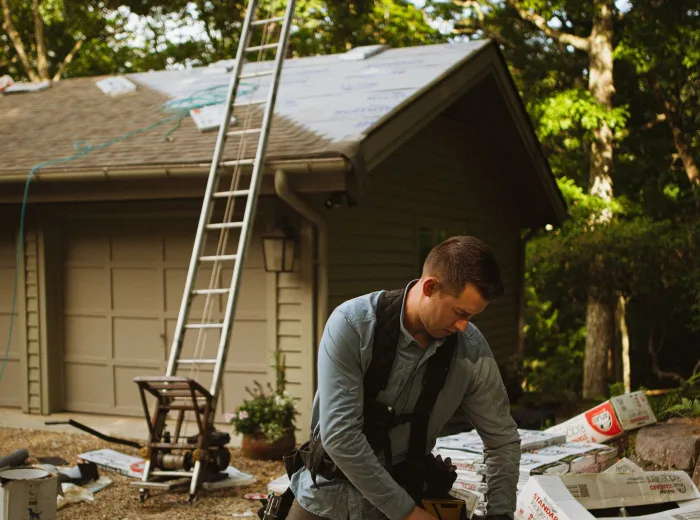 Full asphalt shingle roof replacement on a ranch home in Arlington Texas